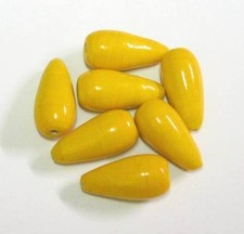 10 Glasperlen Tropfen