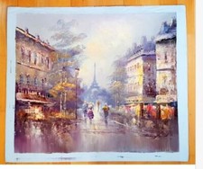 Altes Ölgemälde "Paris