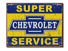 Chevrolet Blechschild USA 30 x