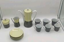 Volkstedt Porzellan Mokka Kaffee Service 50er 60er Komplett Mid Century 50s 60s