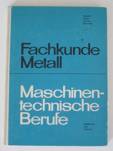 Fachkunde metall für - metall,