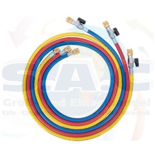 REFCO Füllschläuche set 3 x 1500mm mit Ventilen / Profi Qualität