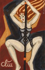 JACQUELINE DITT - Tabledance Gogo 1 A4 - DRUCK n.Gemälde girl Frau Tanz