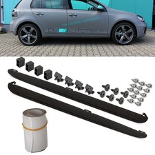 Set Seitenschweller Satz Schwarz +Anbauteile passt für VW Golf 6 VI auch GTI 
