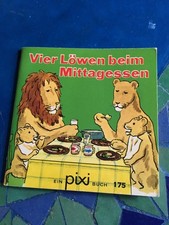 Pixi alt  175 vier Löwen beim Mittagessen