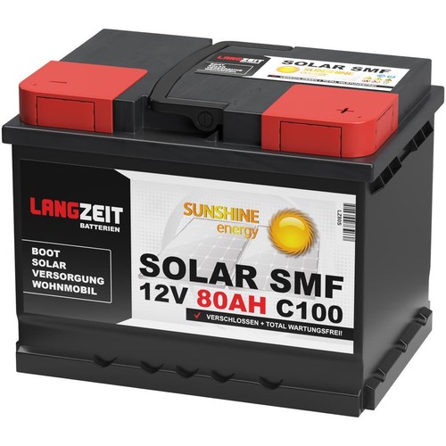 Langzeit solarbatterie 80ah - langzeit,