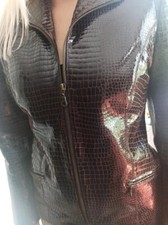 Echte Lack Lederjacke Blaser