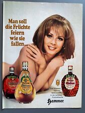 Hammer Brennerei Heilbronn Schnaps Original 1969 Vintage Advert Werbung Reklame