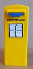 Alte Postspardose, Briefkastenspardose, Spardose, Sparbüchse  mit Schlüssel