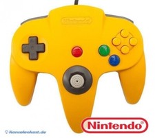 N64 - Original Nintendo Controller #gelb NUS-005 mit neuem Analogstick