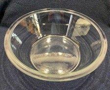 Große Salatschüssel dickes Glas / Pressglas Ø 33 cm, Höhe 11 cm