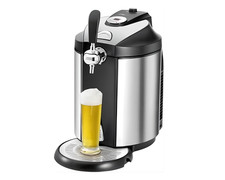 Clatronic Bierzapfanlage 5 Liter mit Kühlung Edelstahl CO2-Druck-System
