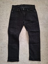 Levis Strauss 514 Herren Jeans Gr. W34 L30 Schwarz Regular Fit Straight Leg Dnim