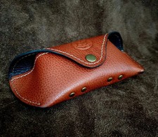 Handmade Leder Brillenetui – Echtes Leder – Handgefertigt in Deutschland:
