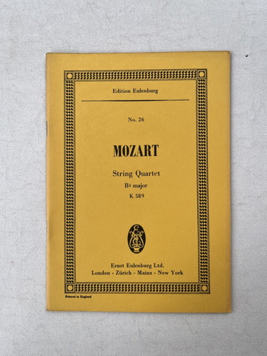Noten mozart 589 - noten., string