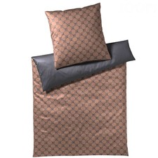 JOOP! Bettwäsche Cornflower Double 4083, Farbe Festive Copper 07, 135x200cm