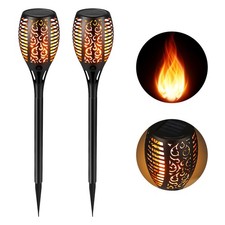 96 LEDs Solar Fackelleuchte