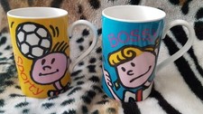 Dunoon Stoneware Becher Anne Searle,Scottland 2er Set ,Happy Chappies,Whirly Gi✅
