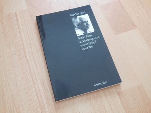 Kein ton zuviel günter - ton, zuviel".
