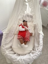 Reborn Puppe mit Stubenwagen, Zusammen für 50; Euro Abzugeben