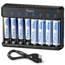 8-fach Ladegerät + NiMH 4x