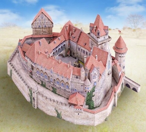 Burg kreuzenstein kartonmodell - kreuzenstein,