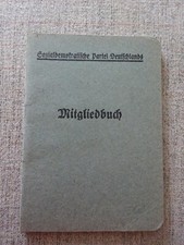 SPD, Arbeiterbewegung Mitgliedsbuch Beitragsmarken 1931 Mitgliedsausweis Berlin