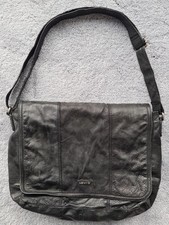 Levi’s Aktentasche Notebooktasche Schultasche echt Leder schwarz mit Umhängegurt