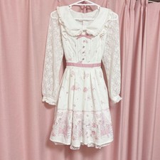 Liz Lisa My Secret Room Kleid weiß Spitze Strick gebraucht