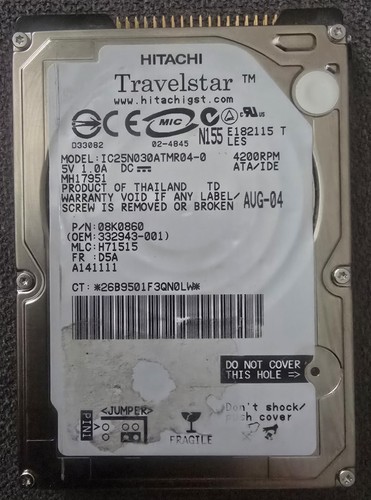 Hitachi travelstar - hitachi,