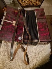 Dachbodenfund----altes Akkordeon Dix-Längsschliff Tonzungen Ziehharmonika