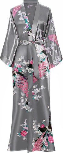 Damen morgenmantel maxi - morgenmantel,