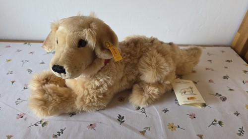 Steiff hund stofftier golden - hund,