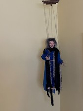Marionette Harlekin Hexe mit