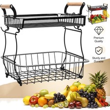 2 Etagen Obstkorb Gemüsekorb