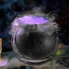 Halloween Hexenkessel Nebelmaschine,12 Farbe Nebler Nebelmacher für Party Deko