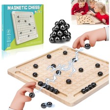 Magnetisches schachspiel holz - schachspiel,