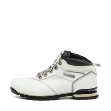 Timberland Damen 27563 Stiefel Weiß Leder Mittel Outdoor Wanderschuhe EU 38,5