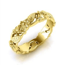 Ring gold blumen - gold,