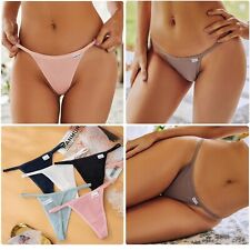 5 x Baumwoll String Tanga G-String Wäsche-Set Damen Dessous GoGo Slip Panty SeXy