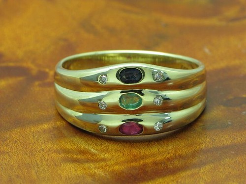 14kt 585 gelbgold - gelbgold, mit
