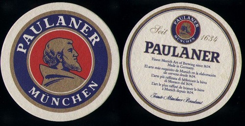 Alter bierdeckel paulaner - bierdeckel,