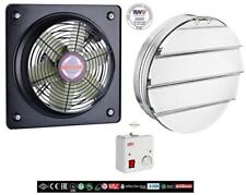 Axiallüfter Ventilator Industrie Fenster Lüfter +Regler+Jalousie diverse Größen