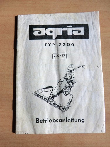 Agria balken motor mäher - agria, typ