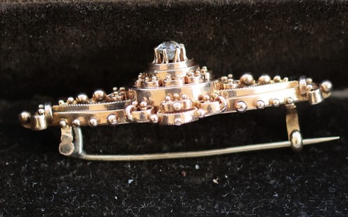 Brosche 585 gold ein - kt,