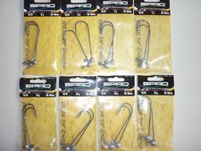 Spro Gamakatsu Round Jig Head HD Jig 90 Set 8 Packungen Größe 12/0 in 5 - 15 Gr.