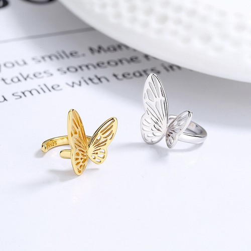 Ohrklemme schmetterling silber - schmetterling,