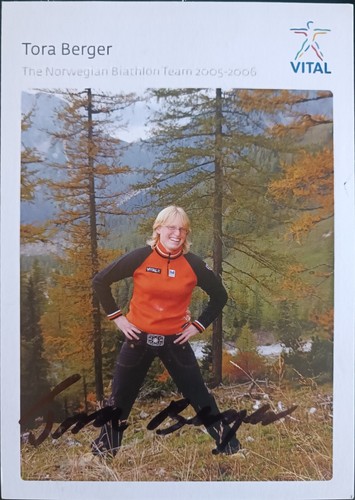 Original autogramm biathlon - autogramm,