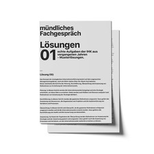 technischer Betriebswirt IHK mündliches Fachgespräch - Beispielaufgaben