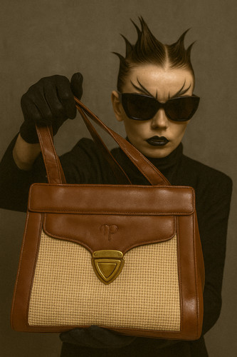 Vintage marta ponti leder bast - marta,